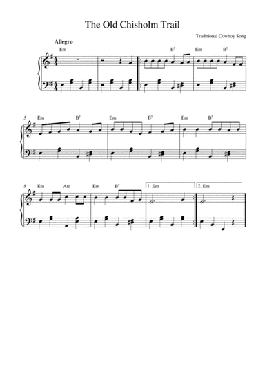 The Old Chisholm Trail (arr. Kaiserin Rebecca)