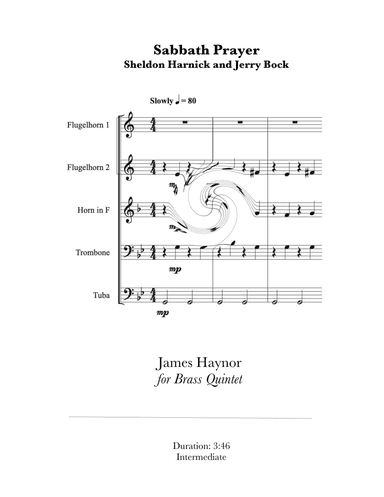 Sabbath Prayer (arr. James Haynor)