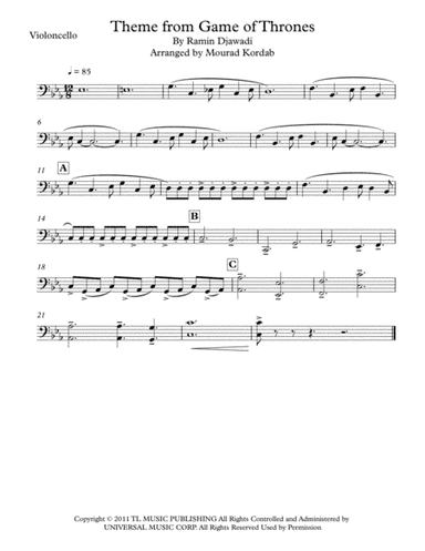 Game Of Thrones (arr. Mourad Kordab)