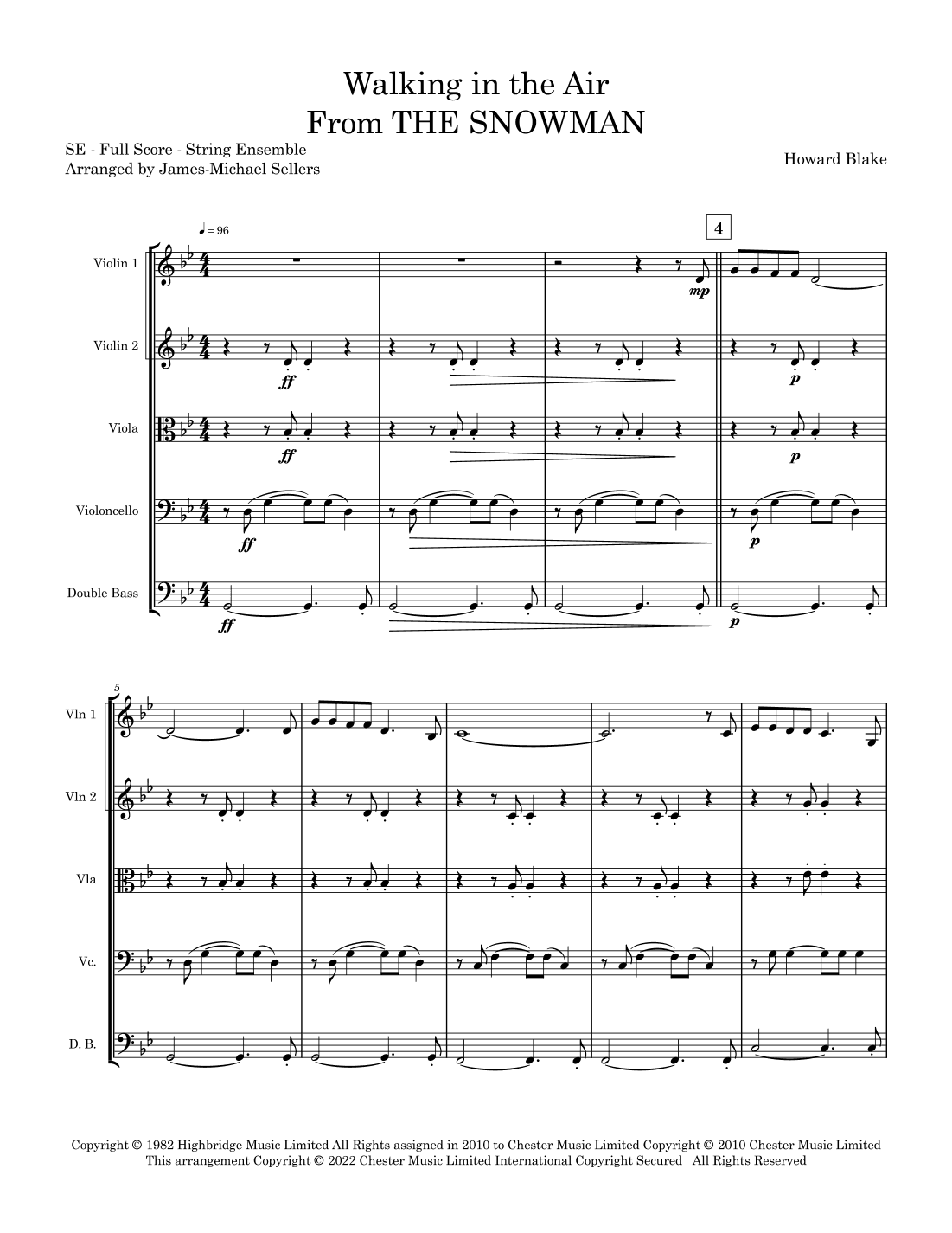 Walking In The Air (arr. James-Michael Sellers)