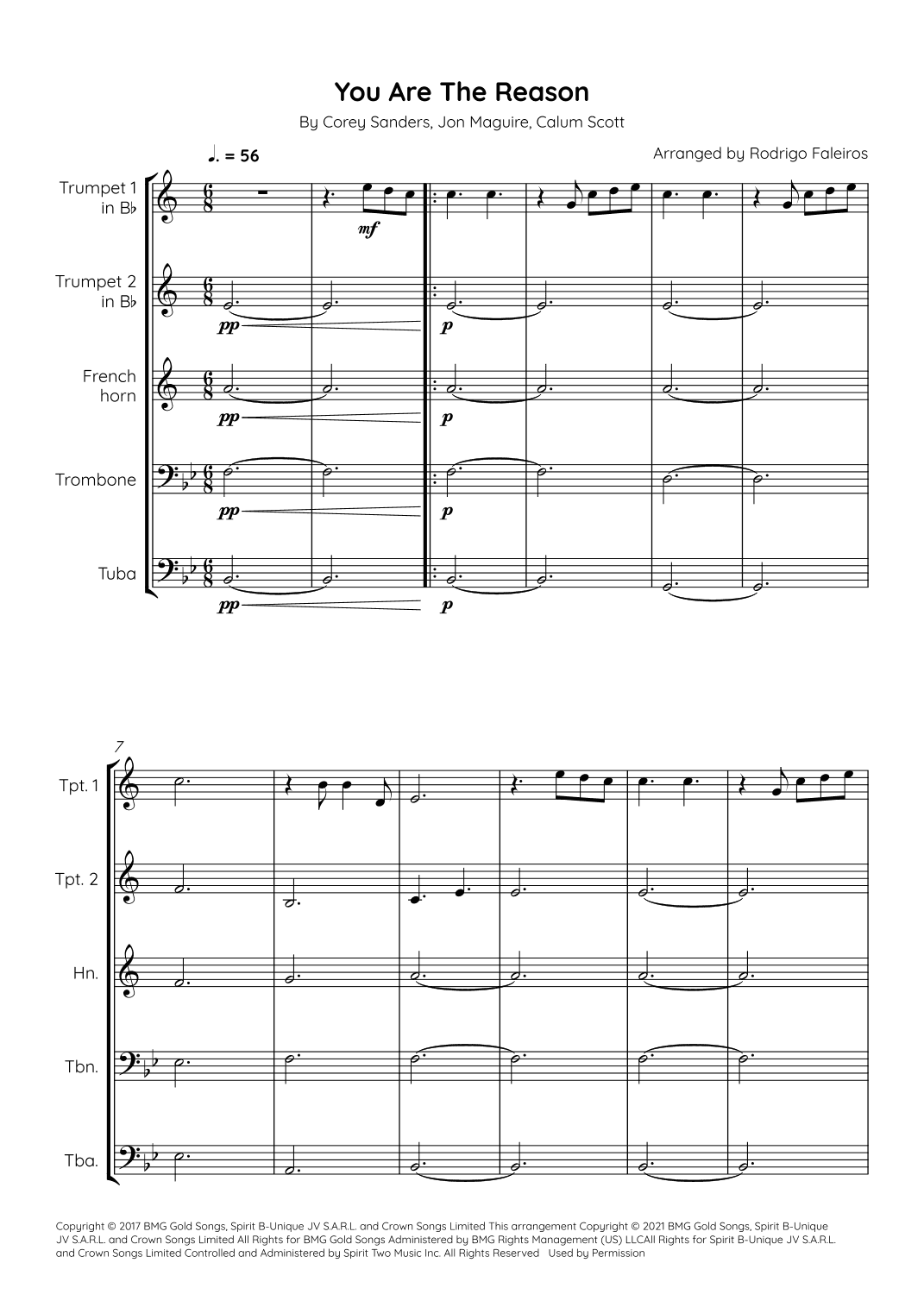 You Are The Reason (arr. Rodrigo Faleiros)