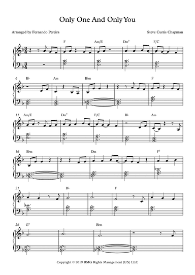 Only One And Only You (arr. Fernando Pereira)