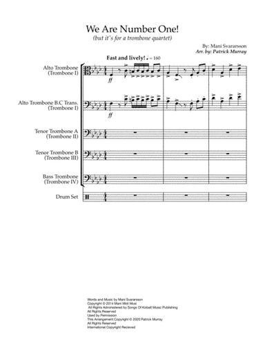 We Are Number One (arr. Patrick Murray)