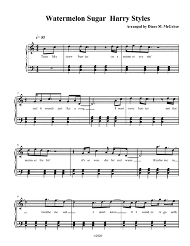 Watermelon Sugar (arr. Diane M. McGahee)