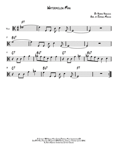 Watermelon Man (arr. Dominic Meccia)