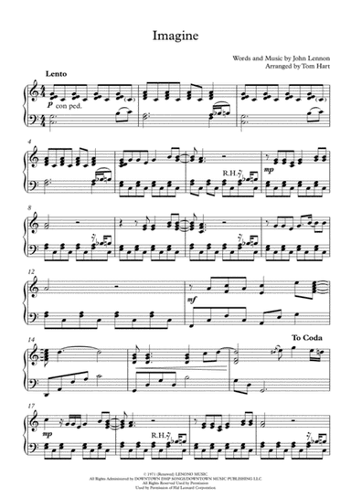 Imagine (arr. Tom Hart)