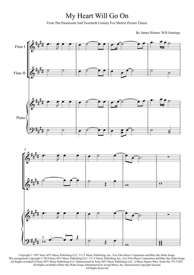 My Heart Will Go On (love Theme From 'titanic') (arr. Karen Gueiros)