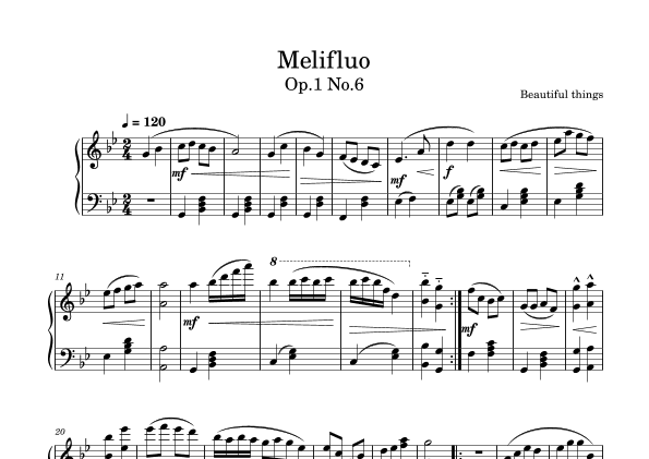 Melifluo-Beautiful things Op.1 No.6