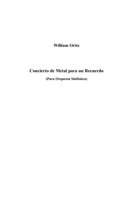 Concierto de Metal para un Recuerdo