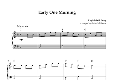 Early One Morning (arr. Kaiserin Rebecca)