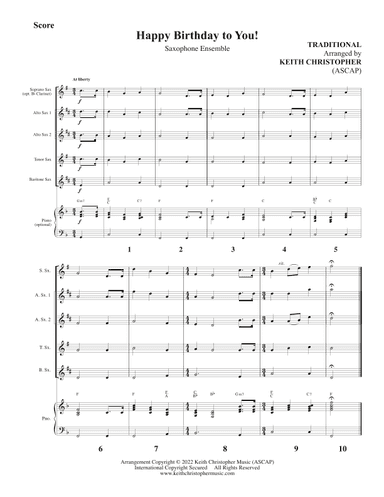 Happy Birthday to You! (arr. Keith Christopher)