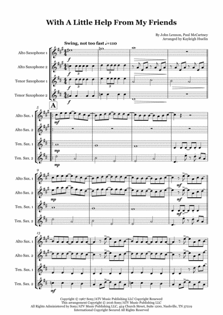 With A Little Help From My Friends (arr. Kayleigh Huelin)