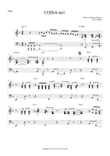 Coisa No. 1 (arr. The Sheet Music Library)