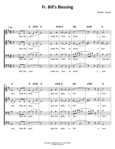Fr. Bill's Blessing