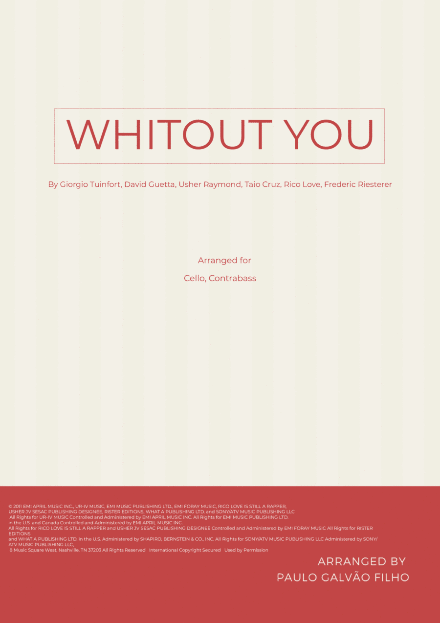 Without You (arr. Paulo Galvao Filho)