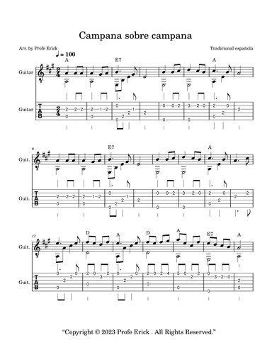 Campana sobre Campana (arr. Profe Erick)