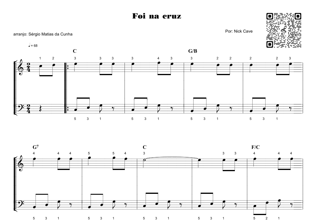 Foi Na Cruz (arr. Sérgio Matias da Cunha)