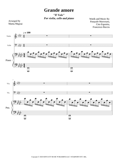 Grande Amore (arr. Mattia Mugnai)