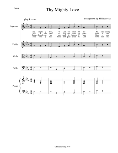 Thy Mighty Love (arr. Harris Shilakowsky)