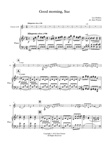 Good Morning, Sue (arr. Jane Frasier)