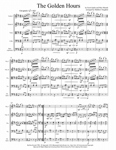 Golden Hours (arr. Matthew Naughtin)