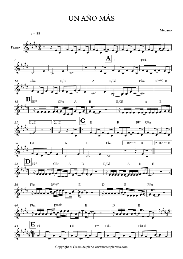 Un Ano Mas (arr. Mateo Aguilar)