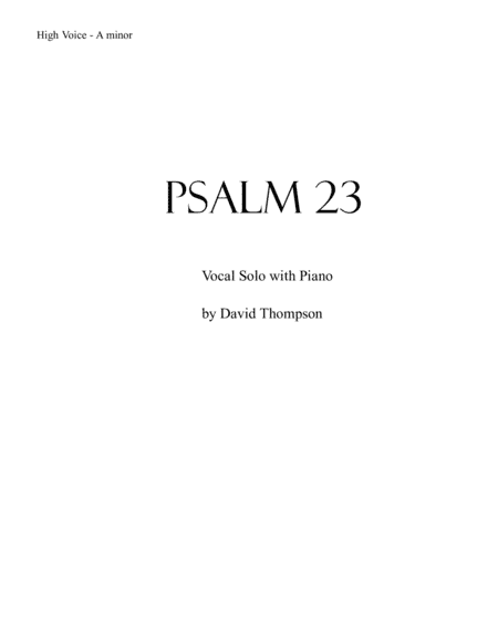 Psalm 23
