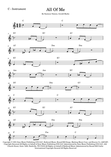 All Of Me (arr. Fabio Eduardo de Oliveira)