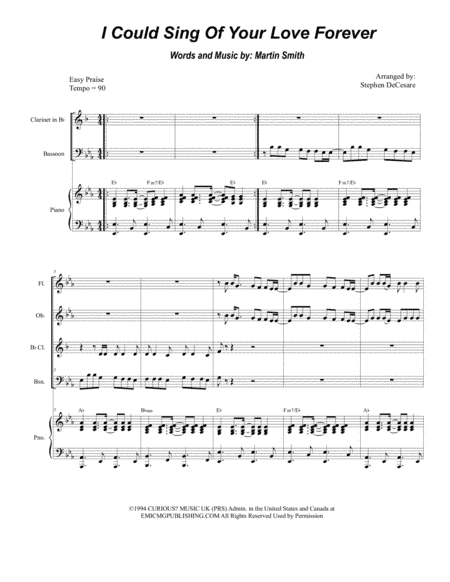 I Could Sing Of Your Love Forever (arr. Stephen DeCesare)