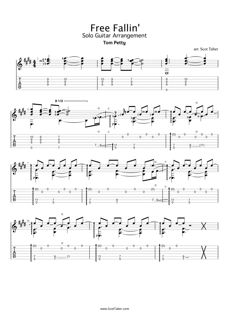 Free Fallin' (arr. Scot Taber)