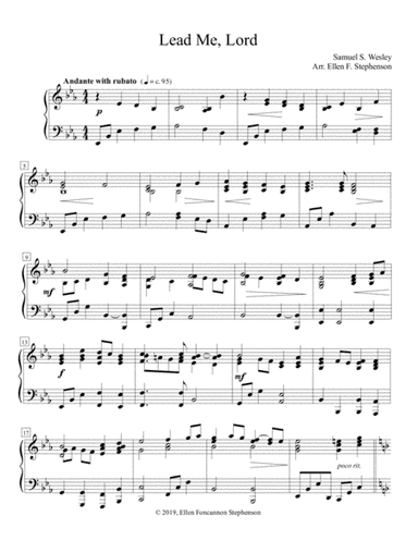 Lead Me, Lord with Sevenfold Amen (piano) (arr. Ellen Foncannon Stephenson)
