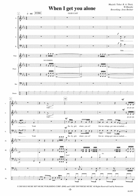 When I Get You Alone (arr. Jetse Bremer)