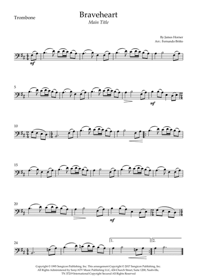 Braveheart - Main Title (arr. Fernando Britto)