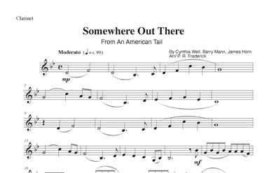 Somewhere Out There (arr. P. R. Frederick)