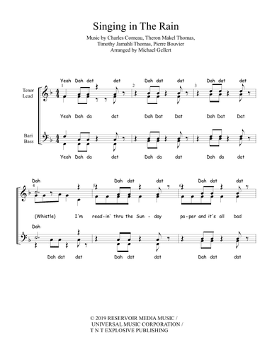 Singing In The Rain (arr. Michael Gellert)