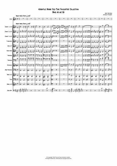 Sing As We Go (sit On My Face) (arr. Kevin P Holdgate)