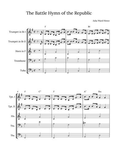 The Battle Hymn of the Republic (arr. Alex Nunes Rodrigues)