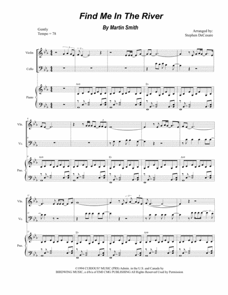 Find Me In The River (arr. Stephen DeCesare)
