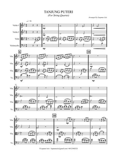 TANJUNG PUTERI (arr. LUQMAN AZIZ)