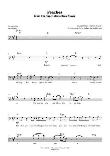 Peaches (arr. Valdir Maia)