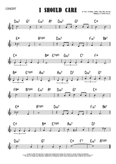 I Should Care (arr. DIXON mus-IC)