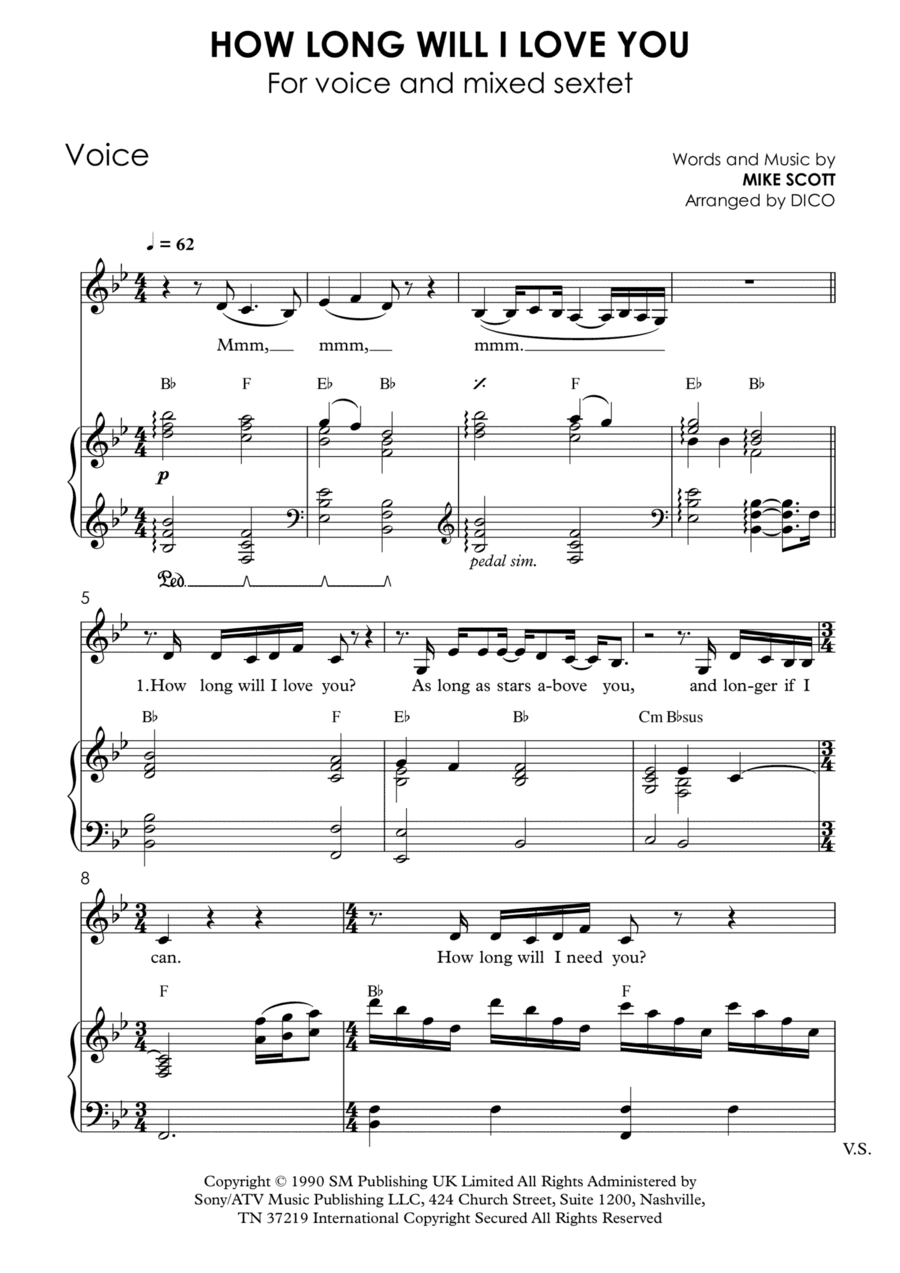 How Long Will I Love You (arr. Dico)