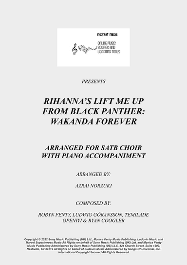 Lift Me Up (arr. Azrai Norzuki)