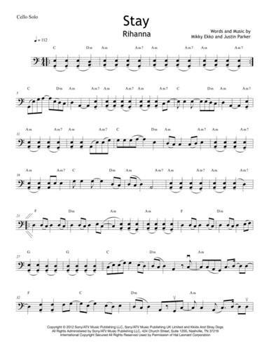 Stay (arr. K. Wreede)