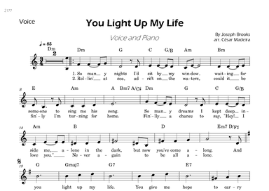 You Light Up My Life (arr. César Madeira)