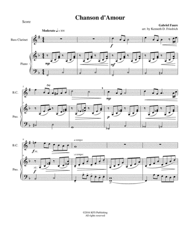Chanson d'Amour (arr. Kenneth D. Friedrich)