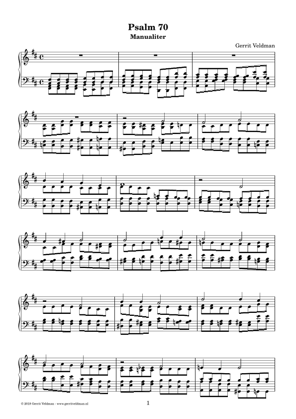 Psalm 70 (manualiter)