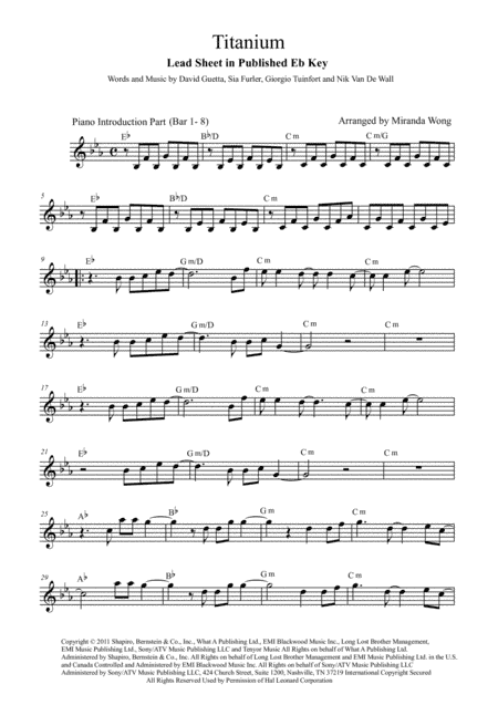 Titanium (arr. Miranda Wong)