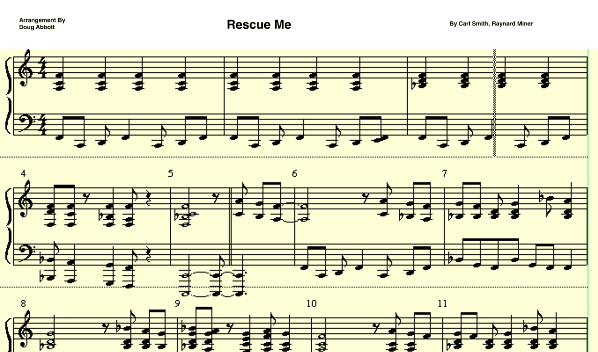 Rescue Me (arr. Doug Abbott)
