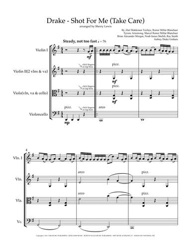 Shot For Me (arr. Sherry Lewis)